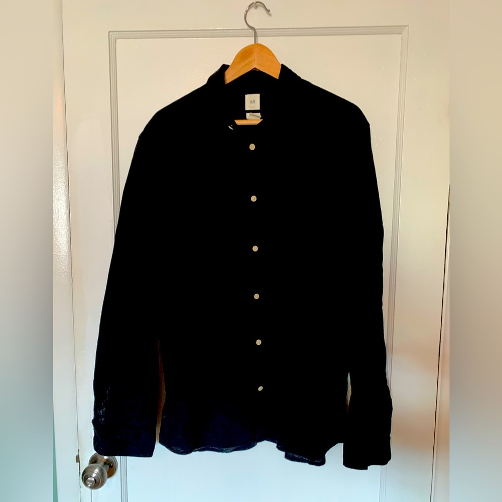 Like New H&M Linen-Cotton Blend Shirt